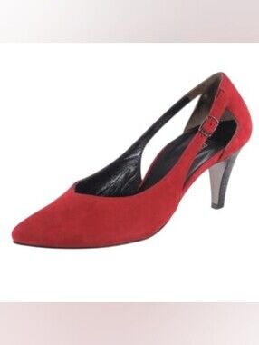 Paul Green Sophia red suede heels size 6